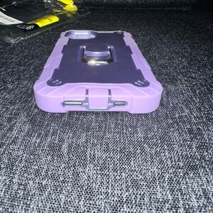 Purple and Metallic Phone Case for iPhone 13
